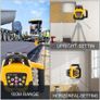 Rotary Laser Level Kit Red Beam Digital Self-Leveling Rotary Laser Kit 500M Range with Remote Control Receiver Carrying Case Image 4