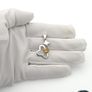 Vintage 925 Sterling Silver & Citrine Butterfly Pendant Image 8