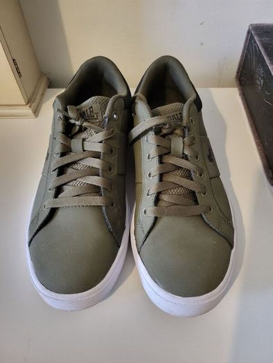 khaki green trainers