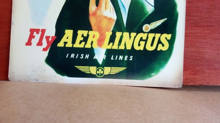Aer Lingus reproduction 1950s advert poster.