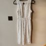 Cream sleeveless dress Image 2