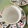 Fine Bone China Espresso Set 4 Cups & Saucers Image 9