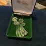 Galway Crystal Angel with shamrock Christmas Decoration Image 2