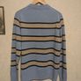 ROOTS stripped lana merino wool mens jumper size M Image 6