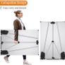 VIZ-PRO Flipchart Easel Whiteboard, Magnetic Portable Dry Wipe Board 90 x 60 cm, Tripod White Board Height Adjustable Image 3