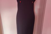 Barisal black maxi dress with roses size UK14/16 EU42/44 Postage included