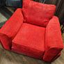 Red 1, 2, 3 mirage seater couch/Sofa and rug Image 6
