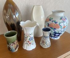 Collection of vases