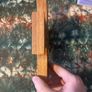 Hand craved wooden mercy cross free postage Image 2