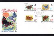 1981 Guernsey Butterflies Commemorative Stamps First Day Cover (FDC)