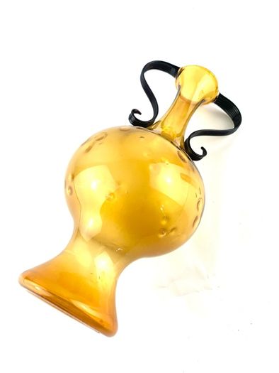 Mid century Lauscha glass vase
