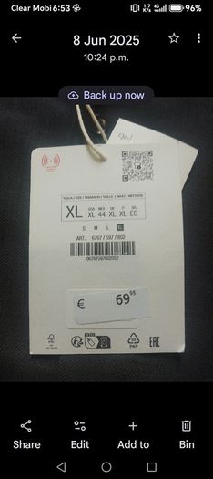 Zara Shirts 1 Black & 1 Navy
