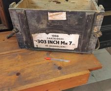 Vintage Wood Ammo Box