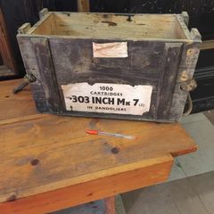 Vintage Wood Ammo Box