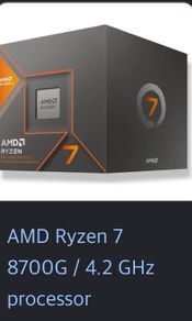 AMD 8700G cpu (with box and cooler) and thermalright phantom spirit 120 se