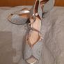 Glitter silver heels Image 2