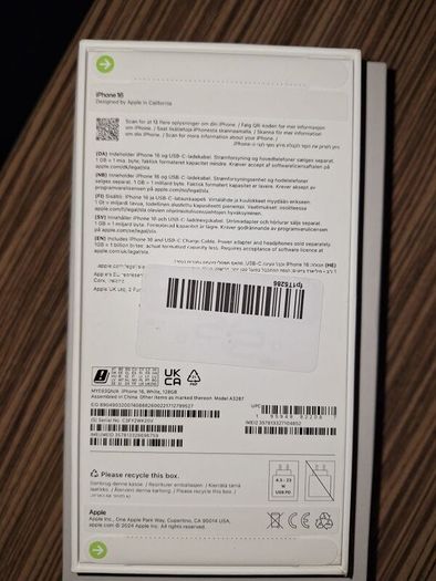 Iphone 16 128GB white colour Brand new