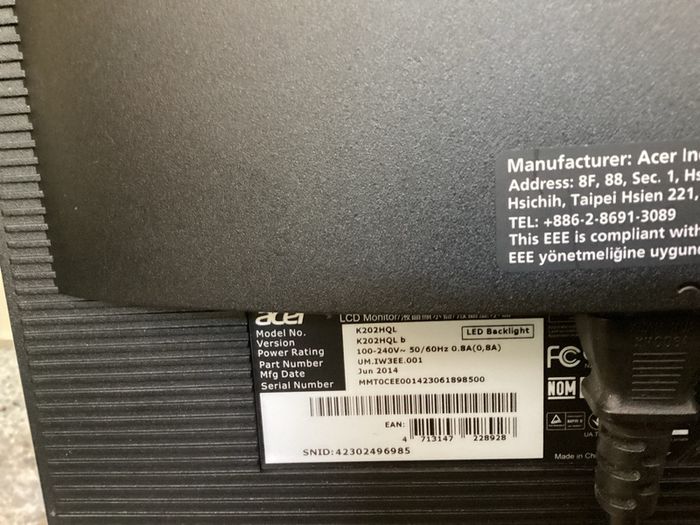 acer monitor