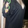 Zara Collection black embroidered midi dress size L UK12 EU40 Postage included Image 3