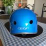 Micro metalic blue Bike/Scooter Helmet Image 3