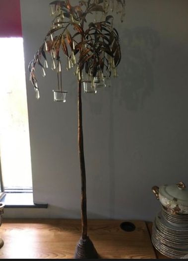 Gold leaf candleholder
