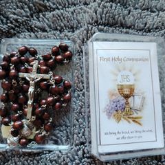 Communion Rosary Beads
