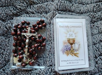 Communion Rosary Beads