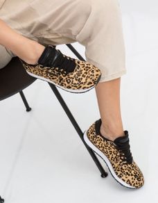 Woden Leopard Pony Trainers