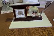 Clock desk tidy