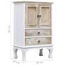 Drawer Cabinet White 50x30x80 cm Wood Image 7
