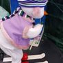 Vintage ski boarding Snowman Image 7