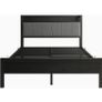 Double Bed Frames with Wooden Storage Headboard Image 2