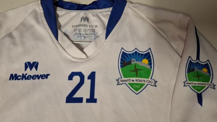 Roche Emmets GAA (Louth) Match Worn Gaelic Football Jersey (Adult Medium) FREE POST
