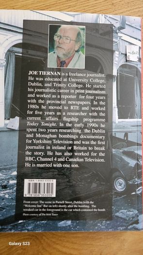 The Dublin  and Monaghan Bombing by Joe Tiernan.