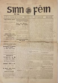 1913 Sinn Fein Pre Revolutionary Newspaper