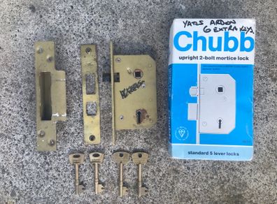 Chubb Mortar Lock Genuine Old Stock