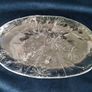 Hadeland, crystal platter , Scandinavian glass, Norway Glass platter Image 3