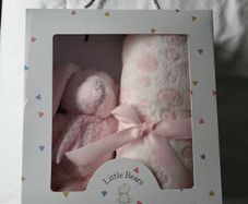 Pink bunny & blanket gift
