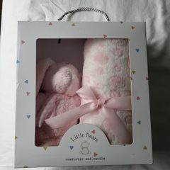 Pink bunny & blanket gift