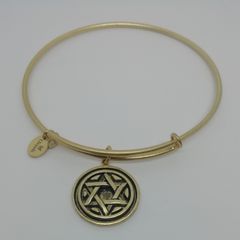 Chrysalis Star Of David 14k Gold Plated Expandable Bangle CAN POST