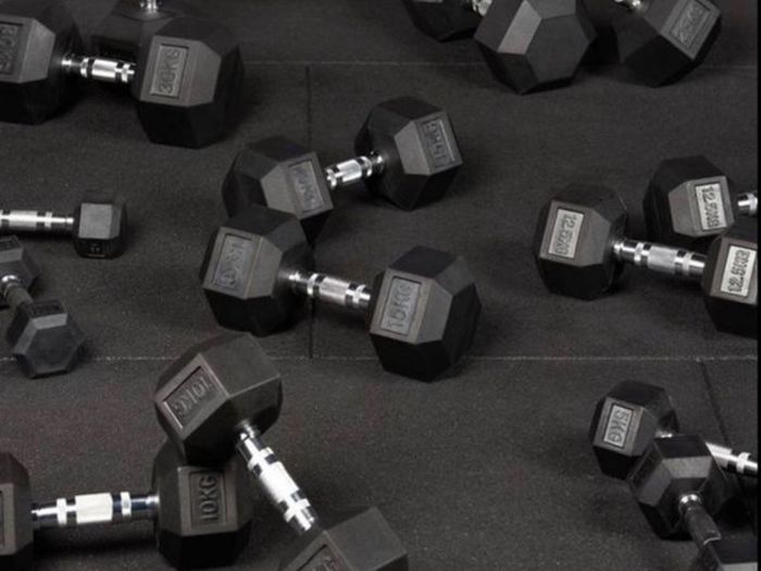 Hex Dumbbells 2.5kg - 30kg + 3 Tier Storage Rack