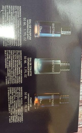 Sauvage Dior 3 x50 ml perfumes