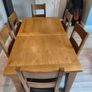 Canadian maple extendable dinning table and 6 chairs Image 2