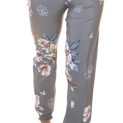 Highwaist Summer with Print GRAU m-l L/XL