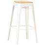 Bar Stools 4 pcs White Solid Mango Wood - Free Delivery Nationwide Image 2