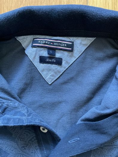 Mens Tommy Hilfiger T-Shirt Size L Slim Fit