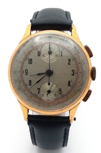 Reduced to go Today!!!18 Carats Gold Swiss Movement Chronograph Gents Watch