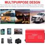 Power Inverter 200W 12V to 240V UK Socket Dual USB DC TO AC Converter Car Cigarette Adapter Image 4