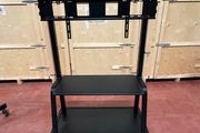 Large Tv / Video Conferencing Floor Cart With Shelves
