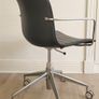 Vintage Office Chair Leather Designer Italian by Arper Image 8